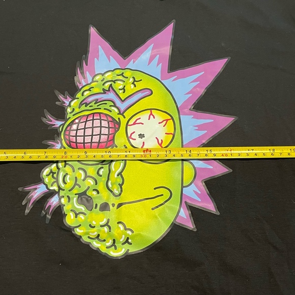 Rick And Morty Mutant Rick T-Shirt - BLACK Medium - Picture 4 of 4